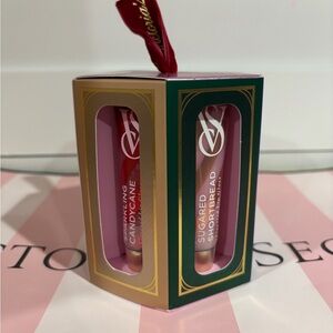 Victoria's Secret Lip Gloss Set - Sparkling Candycane & Sugared Shortbread
